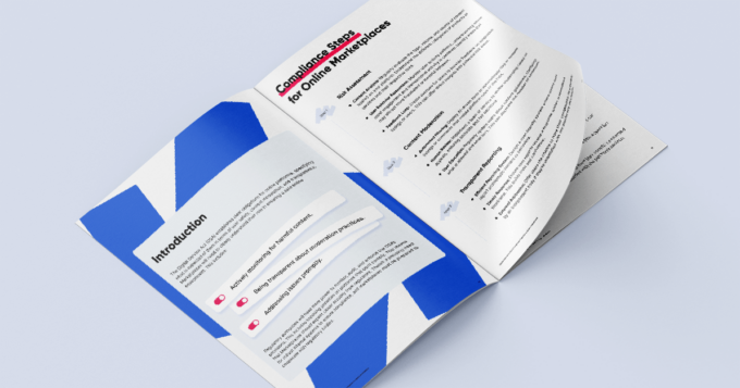 The Besedo DSA checklist for marketplaces printed out